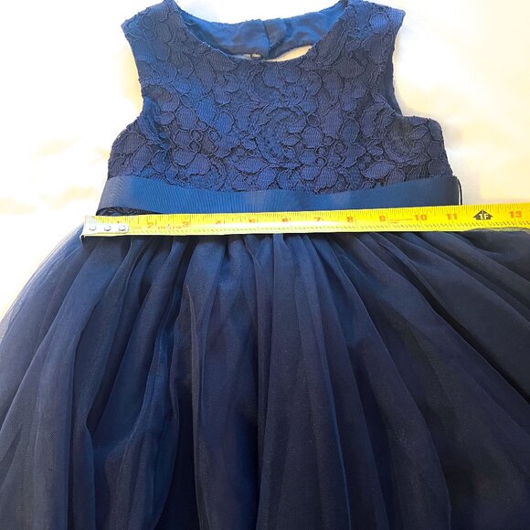 Heart Cutout Back Ball Gown Flower Girl Dress Size 3 - Picture 11 of 14